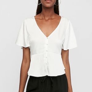 Short Sleeve Peplum Shirt